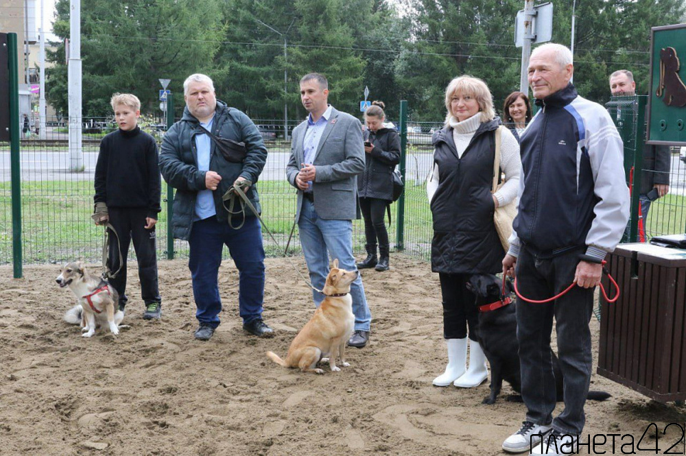 Новую площадку для выгула собак открыли на улице Дзержинского по программе инициативного бюджетирования